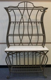 FAUX MARBLE AND PATINATED TUBU