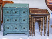 FAUX PAINTED CHEST OF DRAWERS