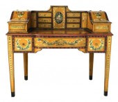FAUX PAINTED LADY'S DESK, LAMI