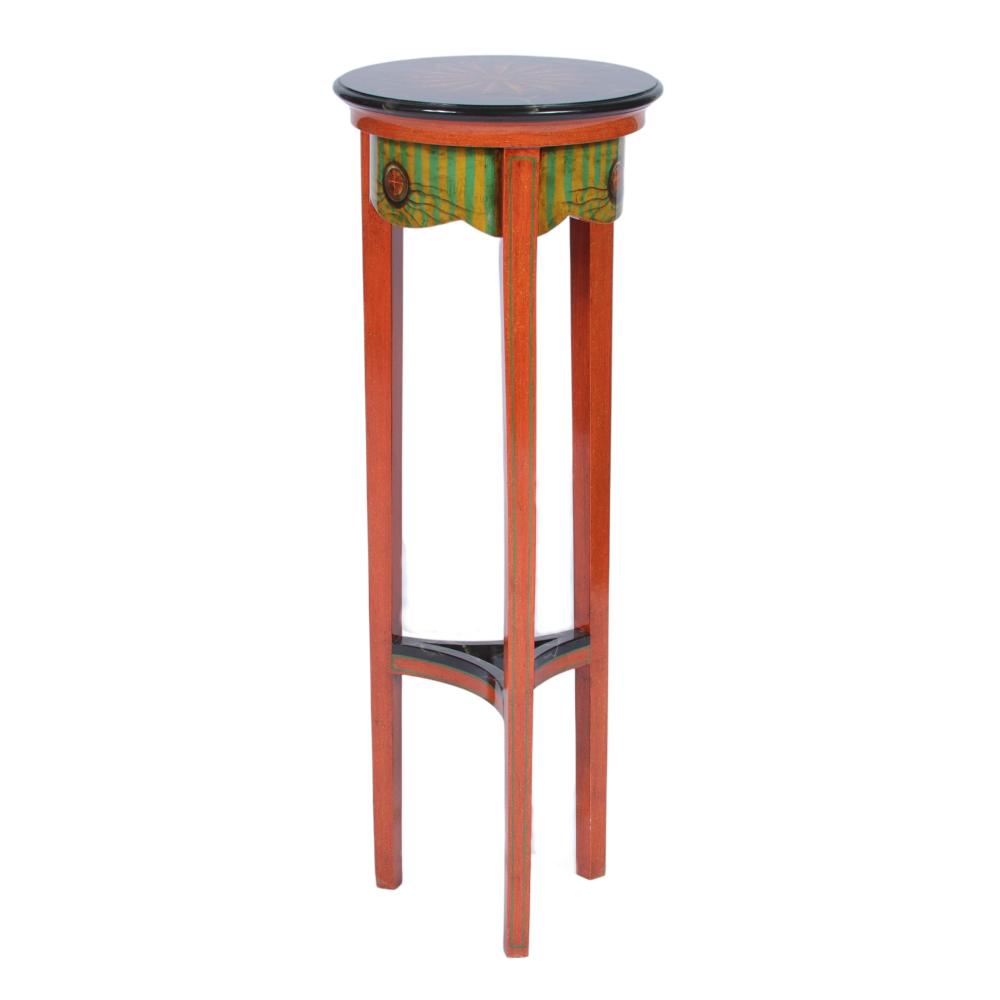 FAUX PAINTED MARBLE TOP TROMPE