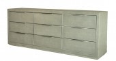 FAUX SHAGREEN (9) DRAWER DRESS