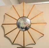FAUX SHAGREEN STAR FORM MIRROR