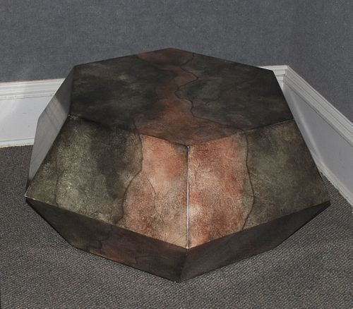 FAUX STONE HEXAGONAL COFFEE