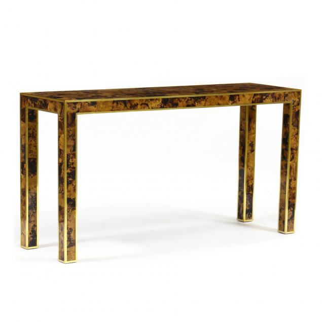 FAUX TORTOISE SHELL AND BRASS
