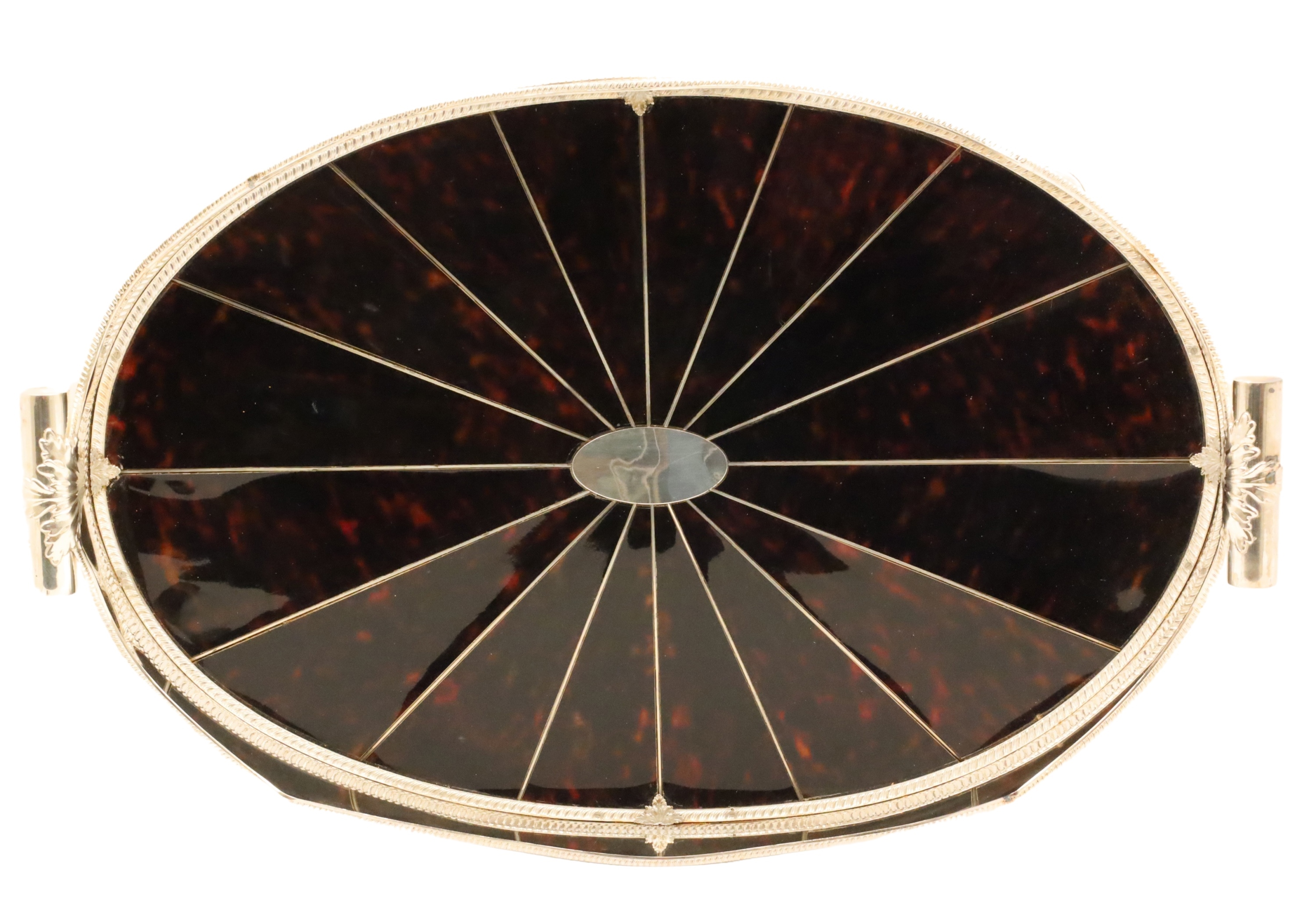 FAUX TORTOISESHELL SILVER PLATE