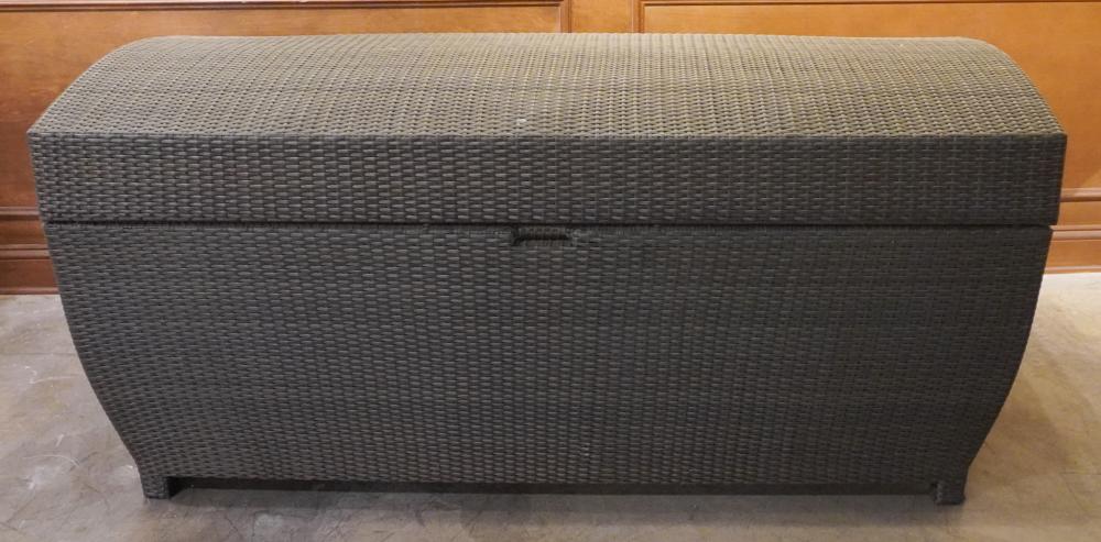 FAUX WICKER OUTDOOR STORAGE