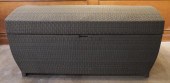 FAUX WICKER OUTDOOR STORAGE CH