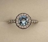 FAVERO SIGNED AQUAMARINE AND D