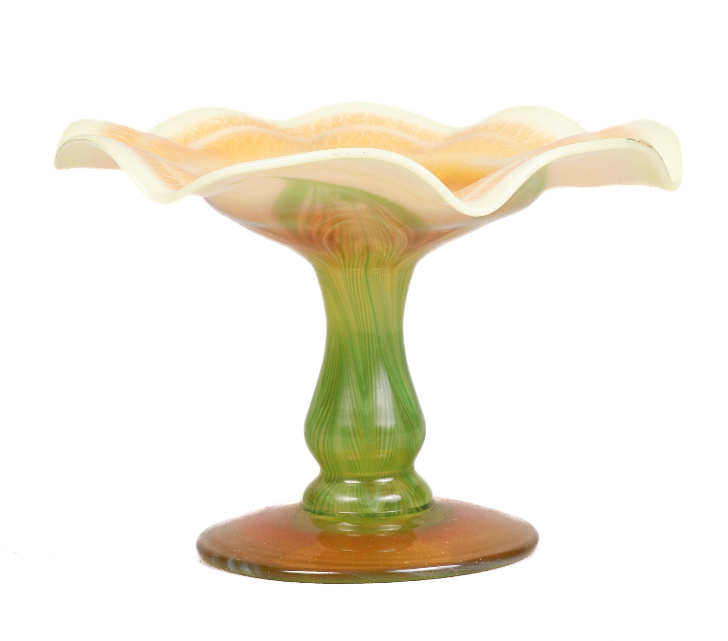 Favrile ruffle edge glass