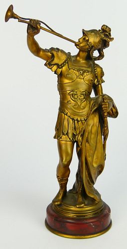 F.BARBEDIENNE BRONZE SOILDER 11"