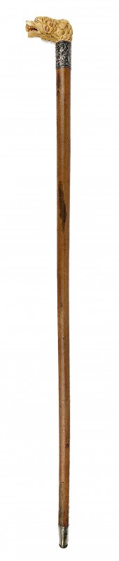 FEARSOME DOG CANE LATE 19TH/EA