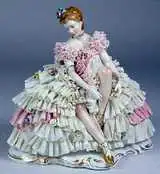 dresden lace porcelain ballerina