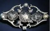 victorian silver brooch