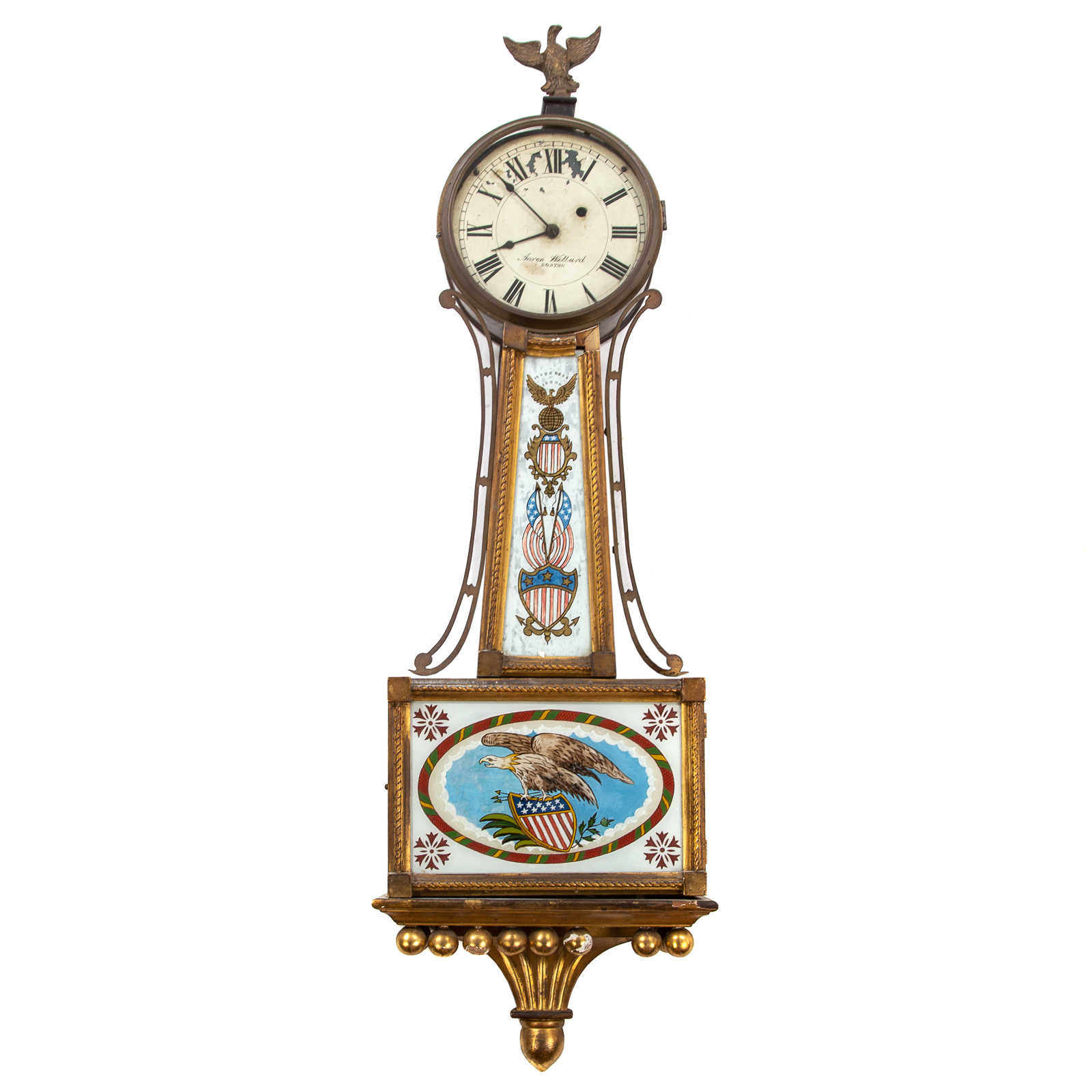 FEDERAL BANJO CLOCK, AARON
