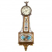 FEDERAL BANJO CLOCK, AARON WIL