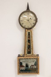 FEDERAL BANJO CLOCK, E 19TH C.
