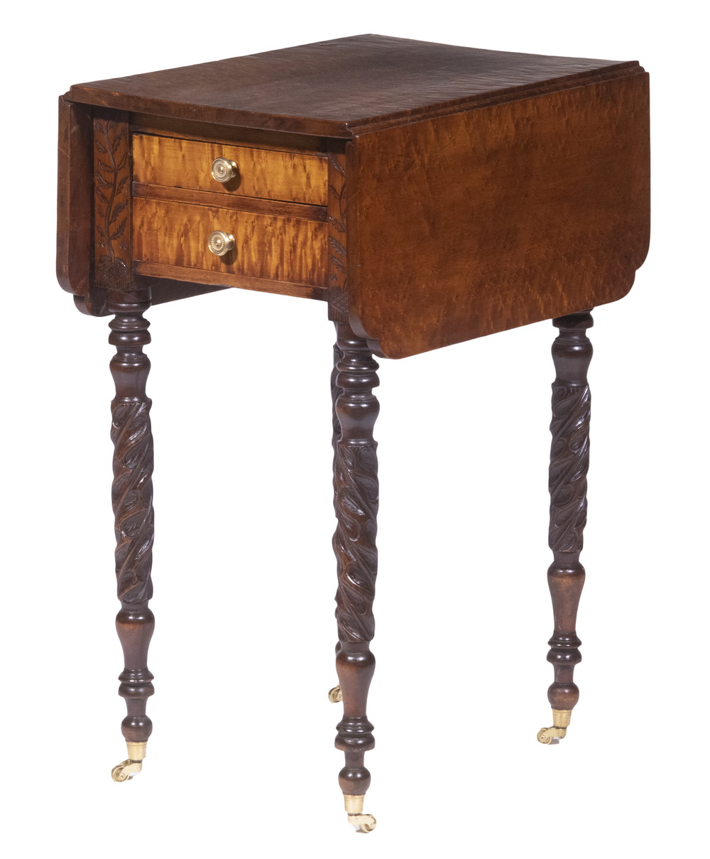 FEDERAL BIRDSEYE MAPLE STAND 19th