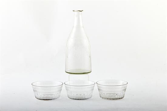 Federal blown glass decanter