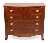 FEDERAL BOWFRONT CHEST AMERICA
