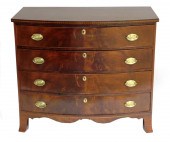 FEDERAL BOWFRONT CHEST OF DRAW