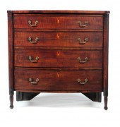 FEDERAL BOWFRONT CHEST.  Proba