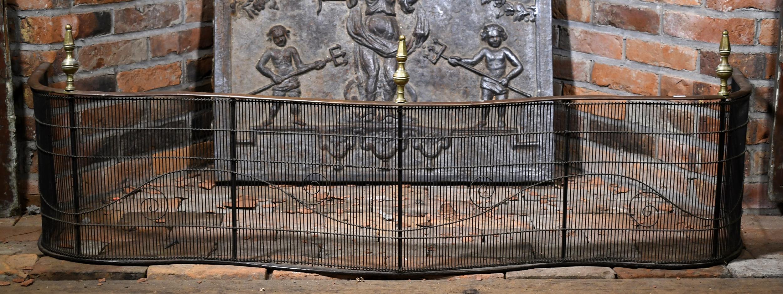 FEDERAL BRASS AND WIRE FIREPLACE