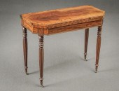 FEDERAL BRASS INLAID MAHOGANY
