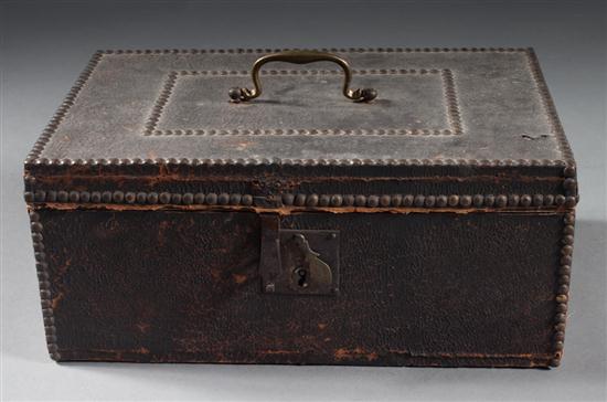 Federal brass-studded leather