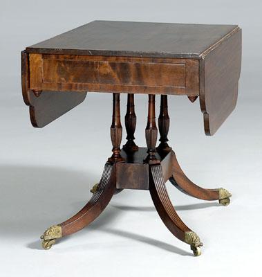 Federal breakfast table, mahogany