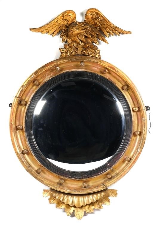 FEDERAL BULLSEYE WALL MIRROR W
