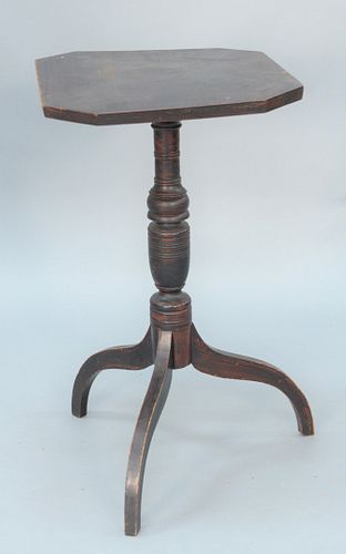 FEDERAL CANDLESTAND WITH SHAPED TOP