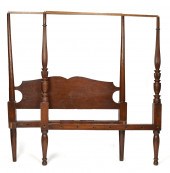 FEDERAL CARVED CANOPY BED CA.