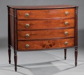 FEDERAL CARVED MAHOGANY BOWFRO