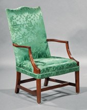 FEDERAL CARVED MAHOGANY LOLLIN