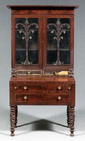 Federal carved mahogany secret
