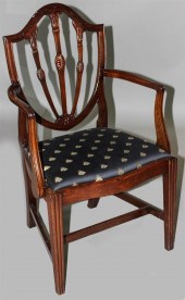 FEDERAL CARVED MAHOGANY SHIELD