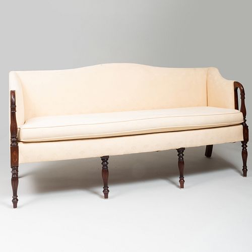 FEDERAL CARVED MAHOGANY SOFA34 x