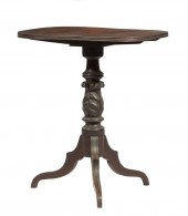 FEDERAL CARVED MAHOGANY TILT-T