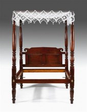 Federal carved maple four-post