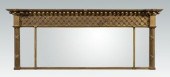 Federal carved overmantle mirr