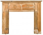 FEDERAL CARVED PINE MANTEL, EA