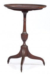 FEDERAL CARVED WALNUT TILT-TOP