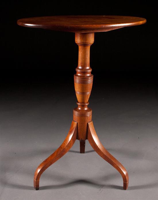 Federal carved walnut tripod