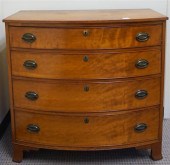 FEDERAL CHERRY BOW-FRONT CHEST