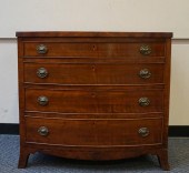 FEDERAL CHERRY BOW-FRONT CHEST