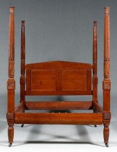 Federal cherry four poster bed