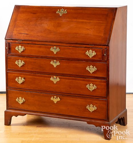 FEDERAL CHERRY SLANT FRONT DESK,
