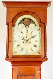 FEDERAL CHERRY TALL CASE CLOCK