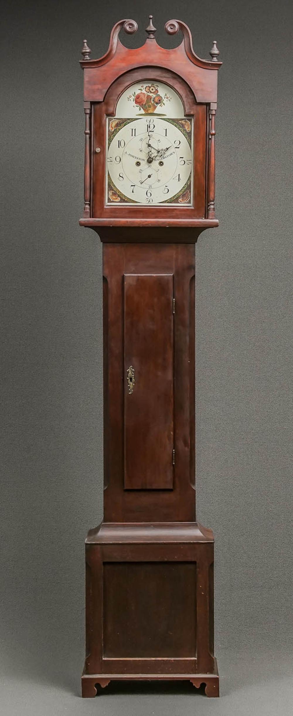 FEDERAL CHERRY TALL CASE CLOCK,
