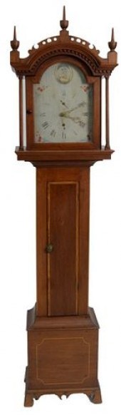 FEDERAL CHERRY TALL CASE CLOCK